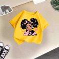 thumbnail image 4 of Zecgelong T-Shirt d'Été à Col Rond pour Filles, Imprimé de Dessins Animés, Décontracté, Ample, à Manches Courtes, T-Shirt Graphique pour Filles, Taille 6-8 Ans, 4 of 4