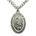 thumbnail image 3 of Westmon Works Saint Sebastian Pewter Medal 3/4 Inch Long with Stainless Steel Chain Boxed, 3 of 4