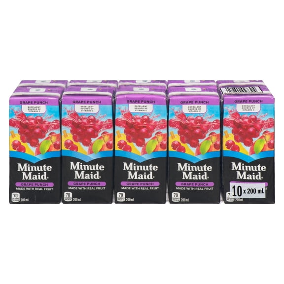 Minute Maid Punch aux Raisins 10x200ml