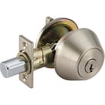thumbnail image 3 of Weiser Safe Lock Nickel Satiné Verrou rond/serrure de porte d’entrée avec clé, 3 of 4