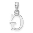 thumbnail image 4 of Diamond2Deal 14K Pendentif Initiale Lettre g en Or Blanc pour Femmes, 4 of 6