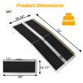 thumbnail image 3 of Portable Wheelchair Ramp, Non-Slip Aluminum Folding Handicap Ramp, Door Threshold Wheelchair Ramps with Reflective Strips for Car, Doorways, Curbs, Stairs, 3 of 8