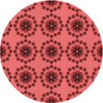thumbnail image 1 of Ahgly Company Tapis d'Intérieur Lavables à la Machine, Carrés, Transitionnels, Rouges, 3 Pi Carrés, 1 of 7