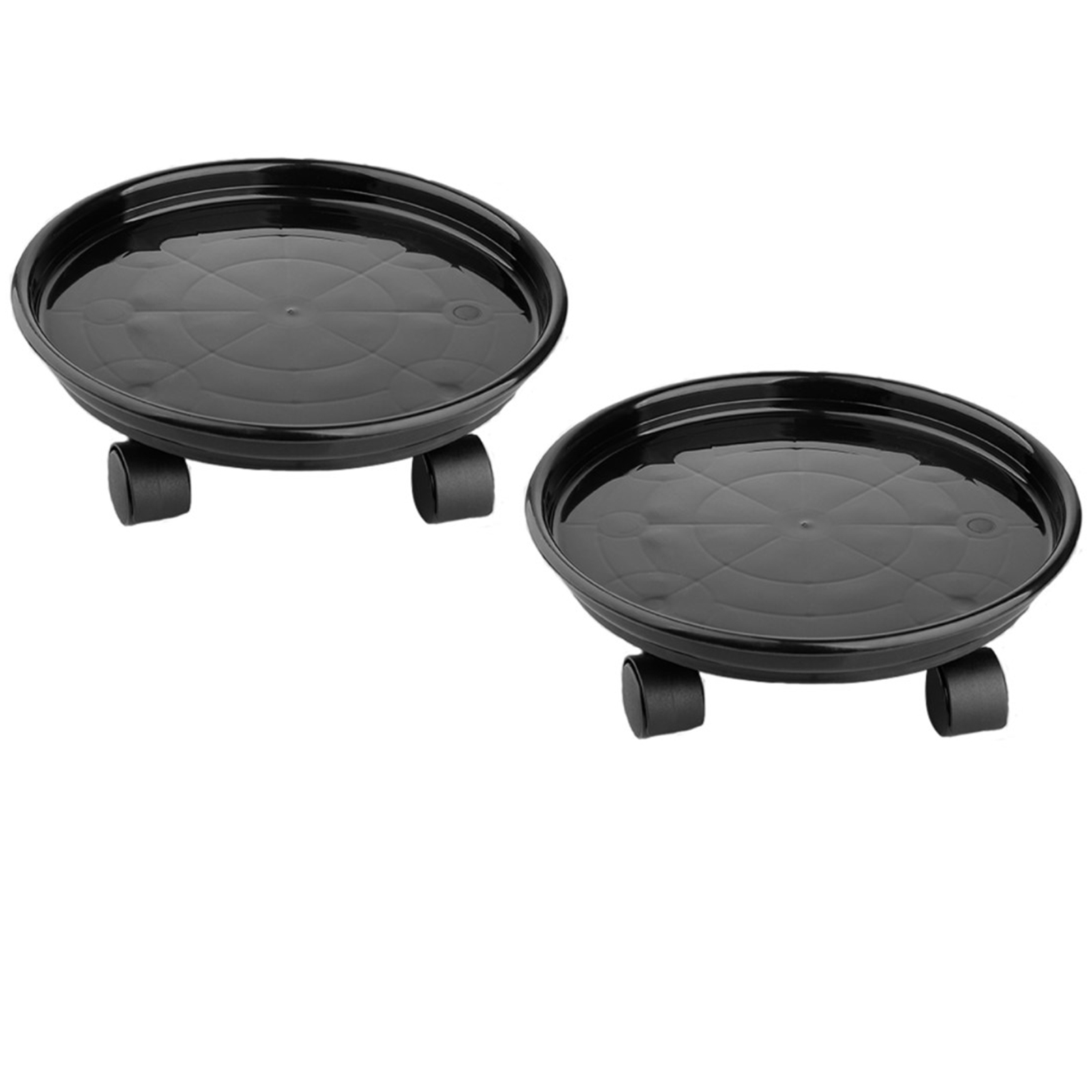 With Thickened Resin Round Tray Mobile Flowerpot Stands With Wheels Plant Dolly