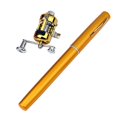 thumbnail image 3 of jinwen 5-section Mini Folding ing Rod Reel Combo Set Pocket Collapsible ing Golden, 3 of 9