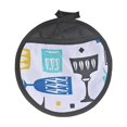 thumbnail image 1 of Round Pot Holder With Pocket (Wine Glasses) - Set of 4, 1 of 1