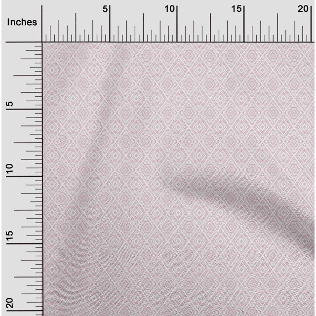 oneOone Silk Tabby Pink Fabric Shapes Geometric Sewing Craft Projects Fabric Prints By Yard 42 Inch Wide