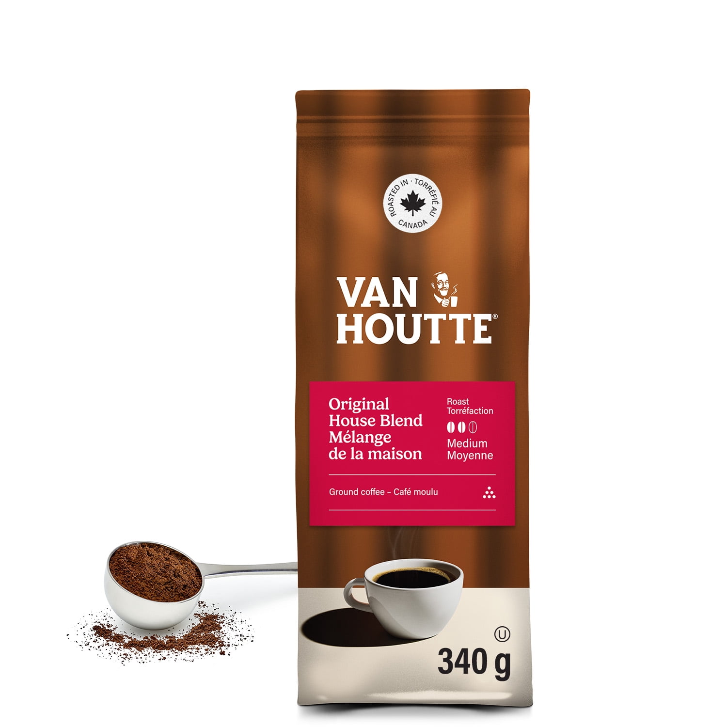 Van Houtte Original House Blend, Medium Roast, Ground Coffee, 340g