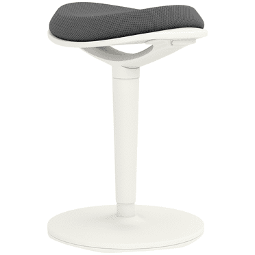 HOMCOM Mesh Ergonomic Wobble Stool for Standing Desks, with Rocking, Grey