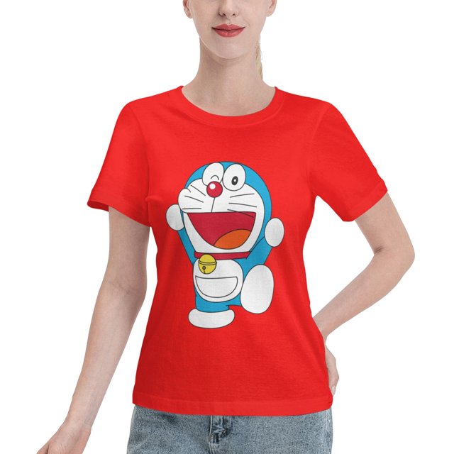 Women's Basic Short Sleeve T-Shirt Doraemon