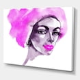 thumbnail image 3 of Designart Afro American Woman Fashion Portrait Canvas Wall Art, 3 of 4
