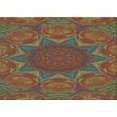 thumbnail image 1 of Ahgly Company Machine Washable Indoor Rectangle Transitional Brown Red Area Rugs, 3' x 5', 1 of 7