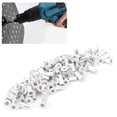 thumbnail image 1 of Riveting Nuts Flat Head Riveting Nuts Aluminum Galvanized 100Pcs Pull Riveting Nuts Aluminum Flat Head Vertical Hardware Accessories Wj-30045, 1 of 8