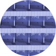 thumbnail image 1 of Ahgly Company Tapis d'Intérieur Lavable en Machine Carré Transitionnel Bleu Ciel, 3 Pieds Carré, 1 of 7