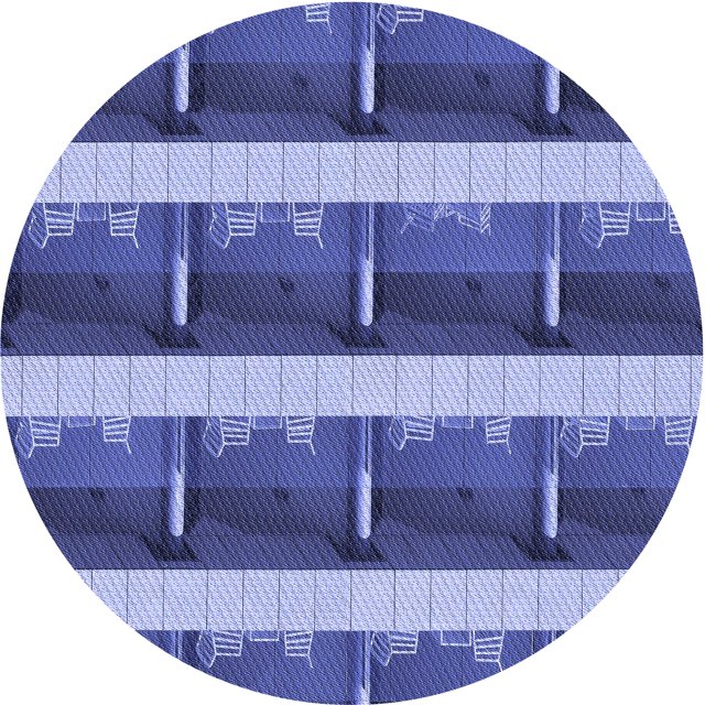 Ahgly Company Tapis d'Intérieur Lavable en Machine Carré Transitionnel Bleu Ciel, 3 Pieds Carré