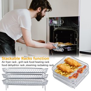 SPOORYYO Air Fryer Toaster Oven Accessories Fryer Basket Replacement For Toaster Oven With Fryer Basket
