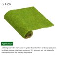 thumbnail image 3 of Uxcell 2pcs Artificial Grass Mat Small Realistic Fake Turf for Garden Lawn Decoration Model Yellow Green 10" x 10", 3 of 5