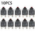 thumbnail image 1 of 10Pcs 10A Amp Reset Button Fuse Thermal Overload Fuse Kits Ht-01-A Wp-01 New, 1 of 4