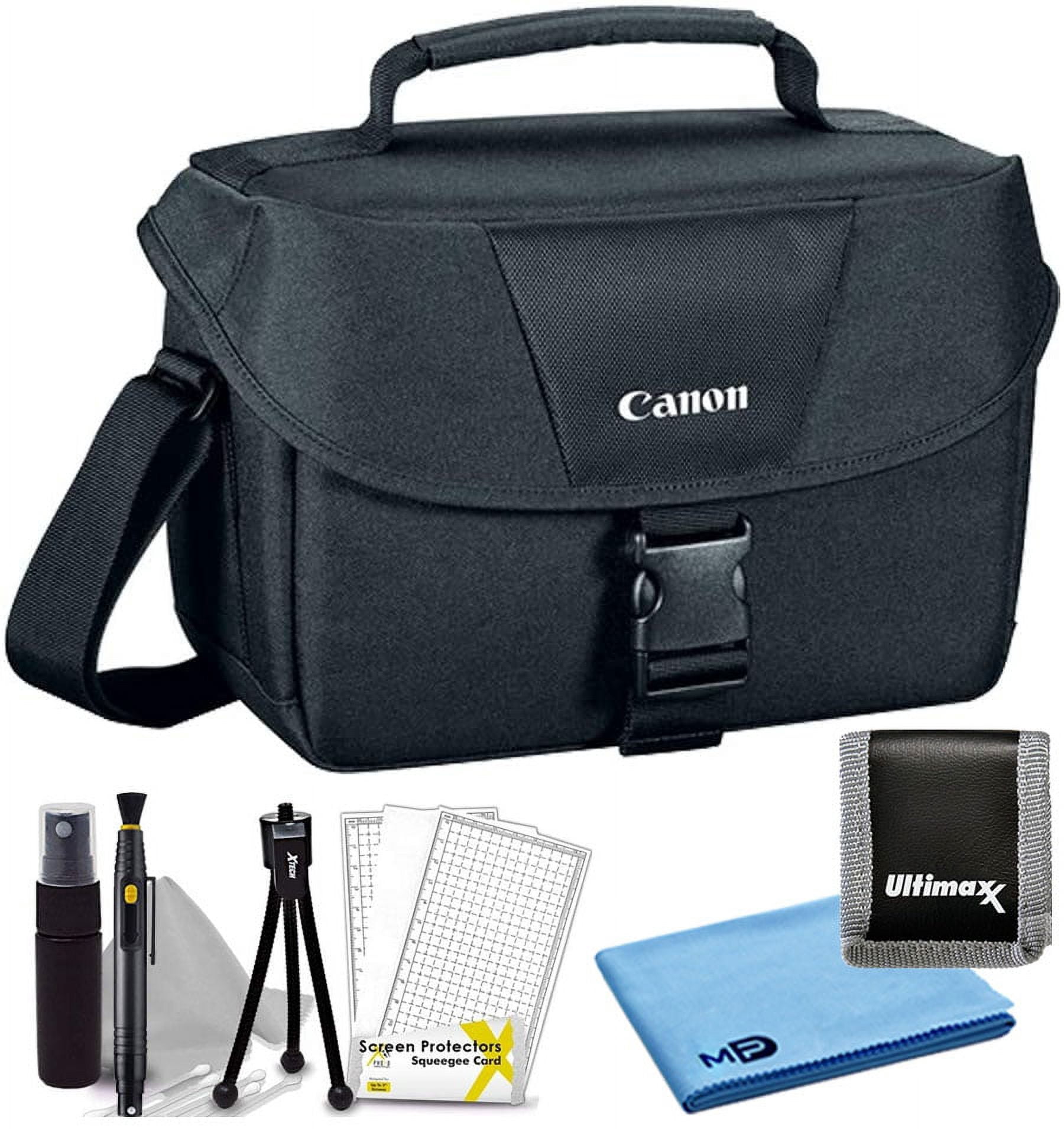 Canon 100ES Étui Rembourré Compact Numérique pour Appareil Photo Reflex EOS + Kit de Nettoyage (Modèle International)