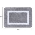 thumbnail image 2 of Ultra-Absorbent Microfiber Bath Mat, Safe Non-Slip Design Ensures Security For Bathroom, Kitchen And Bedroom Areas, Grey, 40 X 60 Cm, 2 of 7