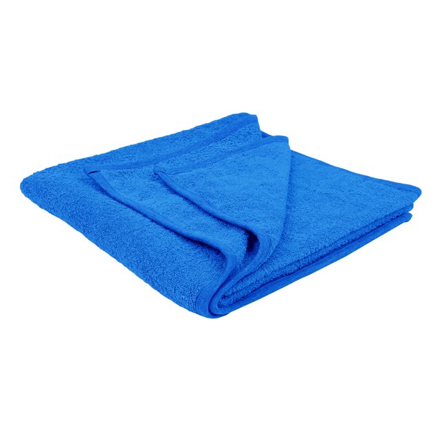 Puffy Cotton Large Terry Cotton Bath Towel Bath Sheet - Aqua Blue