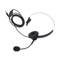 thumbnail image 3 of Business Headset, Call Center Headphone Single Ear Adjustable Volume 3.5mm Soft With Mic For Office, 3 of 8