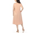 thumbnail image 3 of White Mark Women’s Maternity Short Sleeve Midi A-Line Dress, 3 of 6