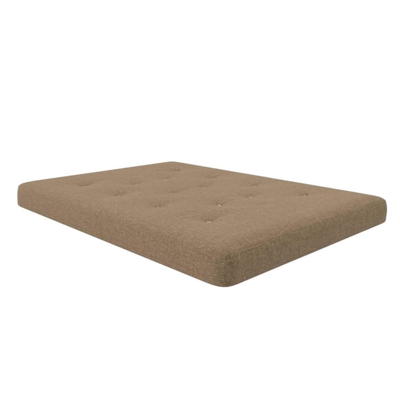 Matelas futon à ressorts Trule de Signature Sleep, taille standard, housse en simili-lin de polyester, format deux places