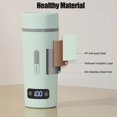 thumbnail image 3 of Mini Electric Kettle, Portable Electric Kettle for Boiling Water, 350ml Stainless Steel Leak Proof Personal Hot Water Boiler with 4 Variable Presets Keep Warm Function for Travel, 3 of 7