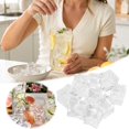 thumbnail image 2 of Glaçons Carrés 10 Pcs Glace Acrylique Transparente Réutilisable pour Rideau d'Exposition 2022 Accessoire Photo Lumière Table Photographie Négatif dans le Noir Rideaux Supports Photo Brique de Photographie Sarcelle pour Enregistrement Vidéo, 2 of 7