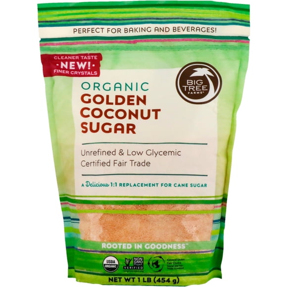 Big Tree Farms Sucre Ccont Doré Bio, Caisse de 6 X 16 Oz