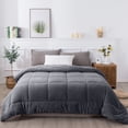thumbnail image 1 of Reversible Plush Sherpa Comforter, 1 of 23
