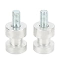 thumbnail image 1 of Motorcycle Paddock Stand Bobbins, 6082T6 Aluminium Swing Arm Paddock Stand Spools Adaptors Anti Fading  For Motorbike Silver, 1 of 8