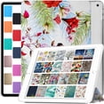 thumbnail image 1 of iPad 9.7 Inch Pro 9.7 2016 [ Pro 9.7 2016 ] A1673 A1674 A1675 MLMP2LL/A MM172LL/A MLMN2LL/A MLMW2LL/A MLMX2LL/A Shockproof Printed Cover with Clear Transparent Back Shell - Birds & Flowers, 1 of 8