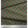 thumbnail image 3 of Soimoi Poly Georgette Fabric Diagonal Check Decor Fabric Printed Yard 42 Inch Wide, 3 of 5
