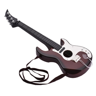 Muslady Guitare Basse de Simulation pour Enfants, Mini Instrument de Musique à 4 Cordes, Guitare Éducative, Jouet Basse pour Enfants