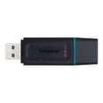 thumbnail image 1 of Kingston DataTraveler Exodia - Clé USB - 64 Go - USB 3.2 Gen 1 - Noir avec Sarcelle, 1 of 9