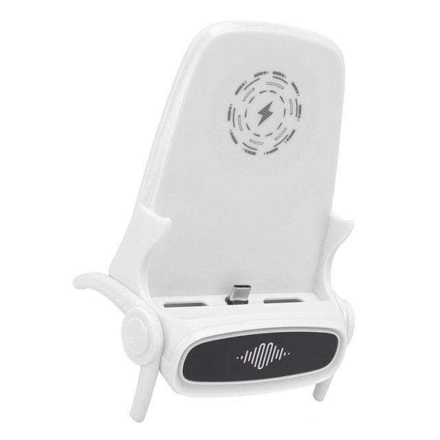 Chargeur de Téléphone Forme Unique de Chaise Support de Téléphone Chargeur Rapide avec Haut-Parleur