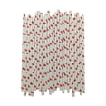 thumbnail image 1 of 100 Pailles en Papier Jetables Rouges / Pailles en Papier Kraft Biodégradables pour Boissons Chaudes et Froides / Alternative Écoresponsable au Plastique / Fournitures pour Fêtes et Événements, 1 of 6