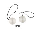 thumbnail image 2 of yingyy 1/2/3/5 2 Pieces Curtain Tieback Round Polyester Replacement Simple Style Household Kitchen Sunshade Drape Fixing Fastener Light Silver 1 Pc, 2 of 6