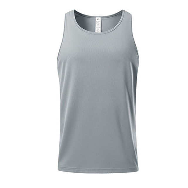 Mens Casual Tank Tops Racer Back Crewneck Sleeveless Shirt Lightweight Workout Tee Summer Muscle T-Shirts