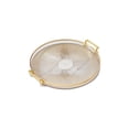 thumbnail image 2 of karymi Plateau de Service Rond avec Poignées pour Table Basse de Salon, Plateau de Rangement en Plastique Transparent de 11,73 Po de Diamètre pour Tasses à Thé Collations, Décor de Maison Beige Durable Cadeaux d'Anniversaire, 2 of 6