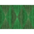 thumbnail image 1 of Ahgly Tapis Rectangulaire Lavable en Machine Intérieur Vert Émeraude Profond, 2 Pieds x 5 Pieds, 1 of 7