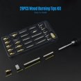 thumbnail image 2 of Wood Burning Tool Kit 38PCS Professional Pyrography Pen with ON/OFF Button Soldering Iron Set Adjustable, 2 of 8