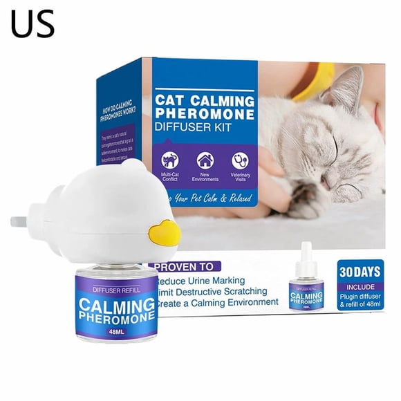 Diffuser for Cats, Dog Calming Diffuser, Cat Spray Deterrent, 1.69oz Cat Calming Solution for Cat Anxiety Relief