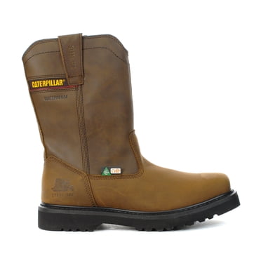 Caterpillar Bottes de Travail pour Hommes Hudson en Cuir Brun à Embout d'Acier CSA P726294<span> - </span>13 (Grand)