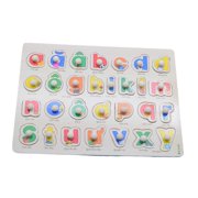 Vietnamese Letters Wooden Learning Puzzles Board Durable Peg Puzzles for Kid Lowercase Letter
