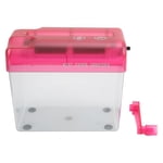 Déchiqueteuse manuelle entièrement transparente Mute Structure compacte Antidérapant Mini Shredder pour l'école de bureau