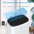 thumbnail image 3 of YUSAZENS Portable Air Conditioner 14000 BTU- 3-in-1 AC- Remote- Low Noise- Energy Efficient- White+Black, 3 of 4
