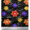 thumbnail image 1 of Soimoi polyester Crepe Fabric Paper Flower Art & Craft Decor Fabric Printed Yard 42 Inch Wide, 1 of 1